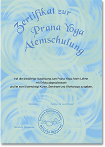 Zertifikat Prana Yoga